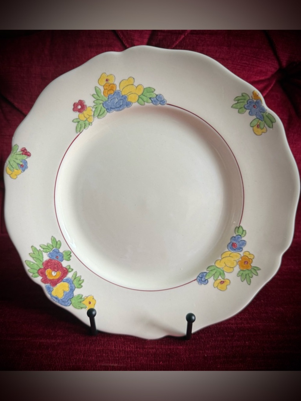 Royal Doulton Minden D5334 side plate, 1933-1959, EVC